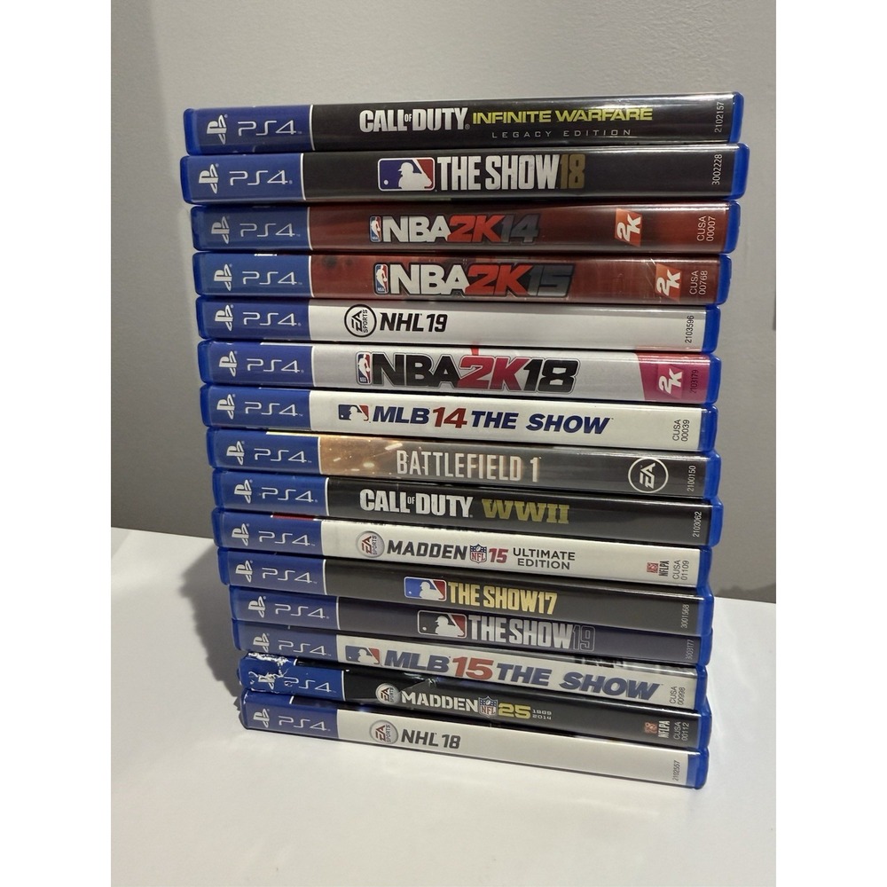 PS4 Game Lot Of 15 NHL NBA CALL OF DUTY MADDEN